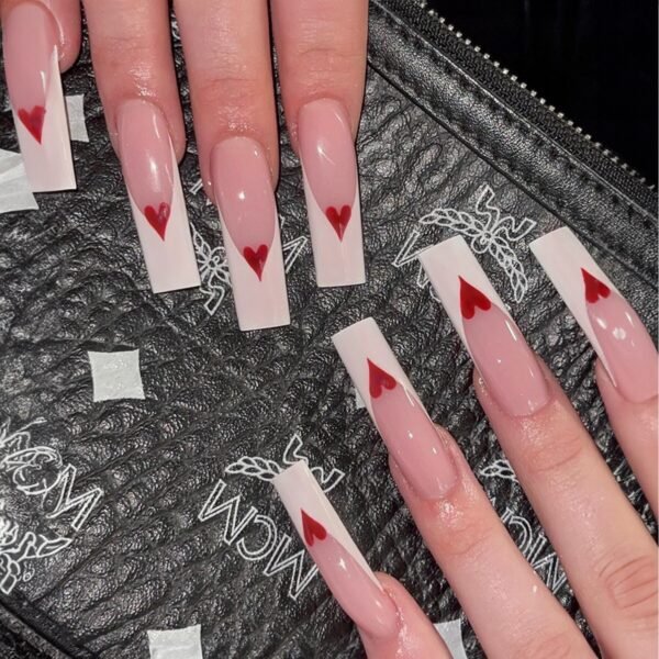 Cross-border Valentine's Day Style Collection Wearable Fake Nail Nail Patch Finished Press on Nails